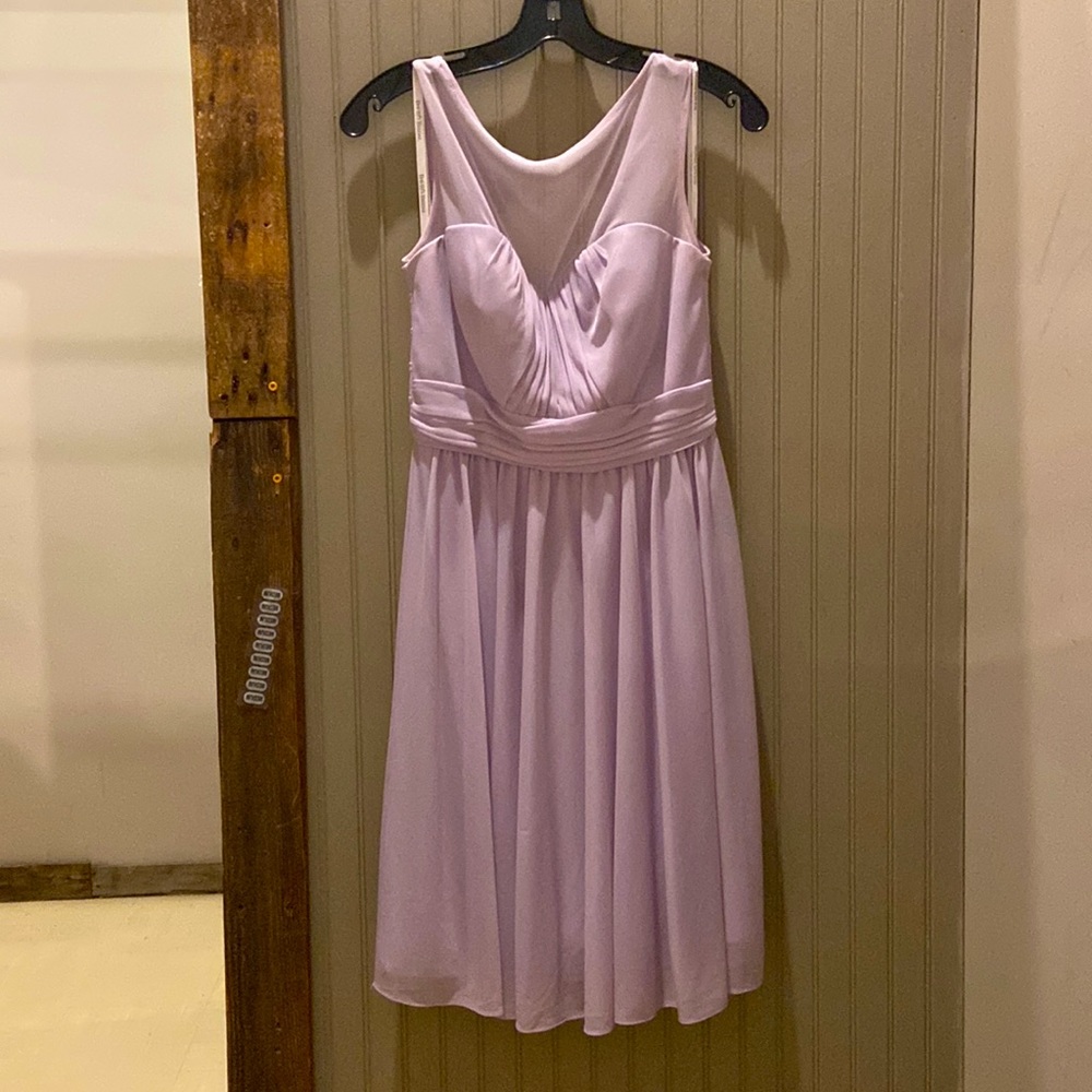 David’s Bridal Size 8 Lavender Mid length Prom Dress
